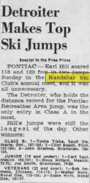 Kandahar Ski Club (Summit Ski Club) - Feb 1963 Article